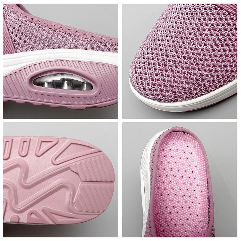 "Snygga och bekväma scroll_slingback sandaler i mesh för kvinnor, platt design med andningsbart material. Perfekt för sommare