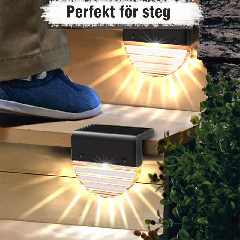 "Solcellsdriven altanbelysning IP65, elegant design, varmt och flerfärgat ljus, vädertålig för trädgårdsdekoration."