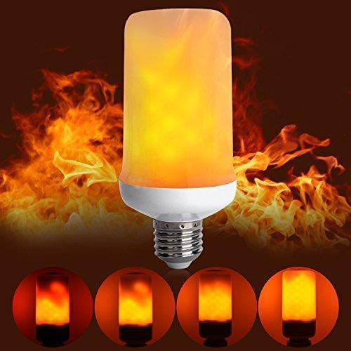 Solcellsdriven LED-bordslampa med flammande ljus, skimrar som naturliga eldflammor; perfekt för atmosfärisk utomhusbelysning.