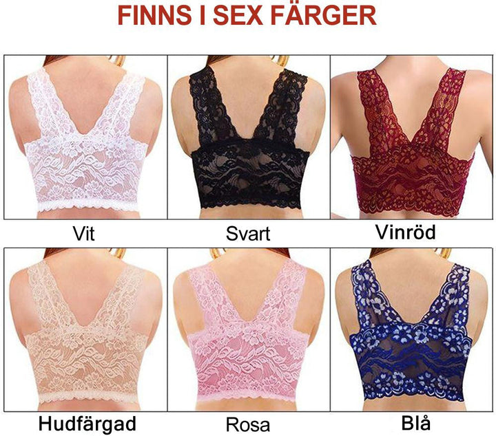 "Sömlös dam spets BH med justerbara band i elegant design, finns i flera färger för optimal komfort och stöd."