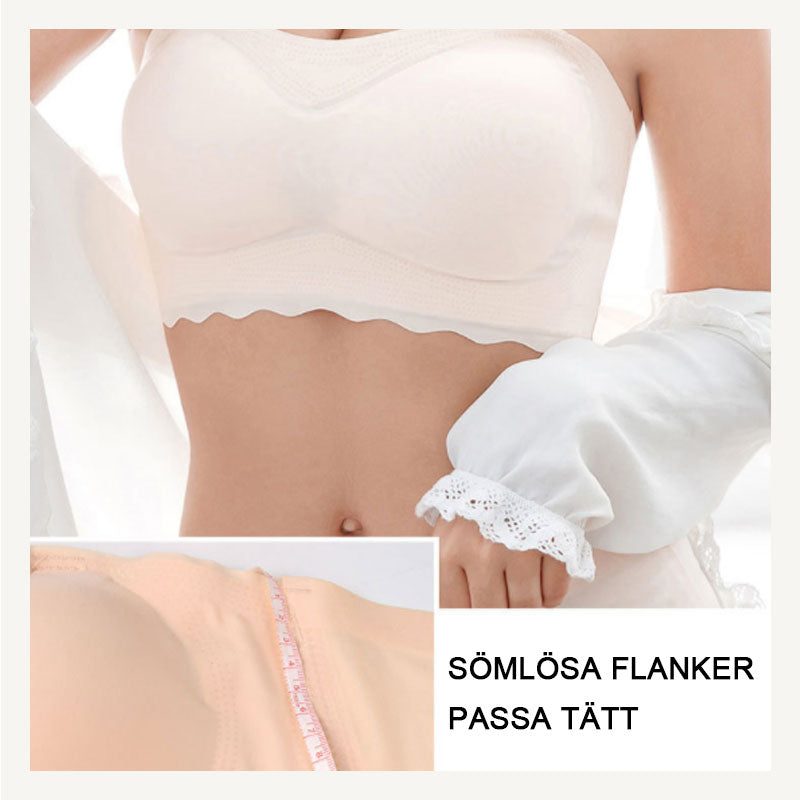 "Sömlös ice silk bandeau för dam med avtagbara axelband, andningsbar design, perfekt under varm sommardag."