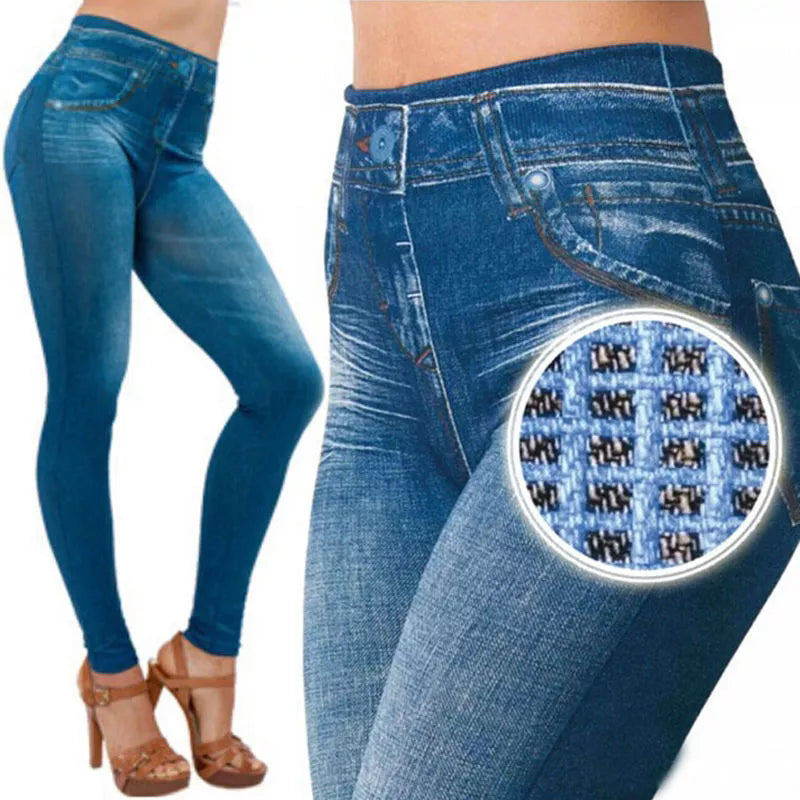 "Sömlösa fleeceleggings för kvinnor med pennbyxa-design, tjockt fleecefoder och stretchigt material i svarta, grå eller blå f