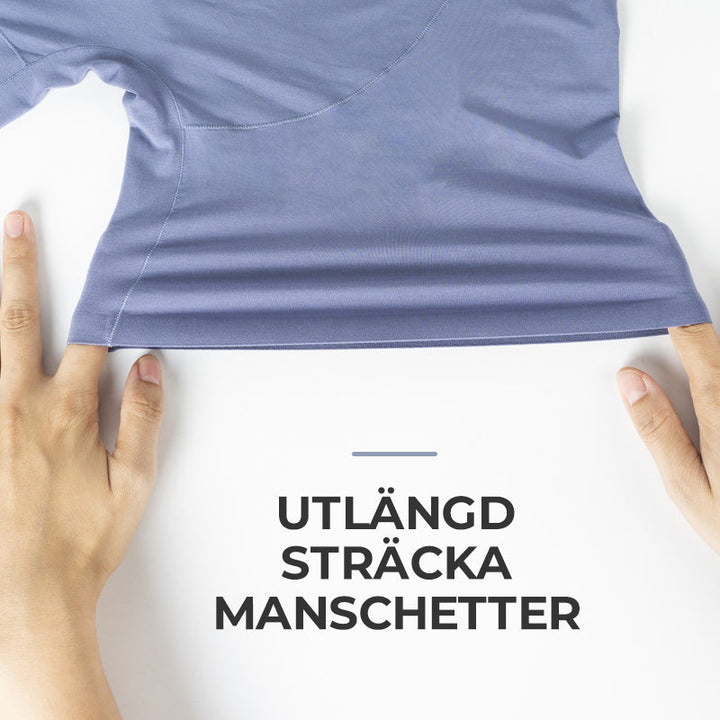 "Sömlösa gröna boxershorts för män med elastisk midja, korta ben och 3D-konturpåse för optimal komfort."