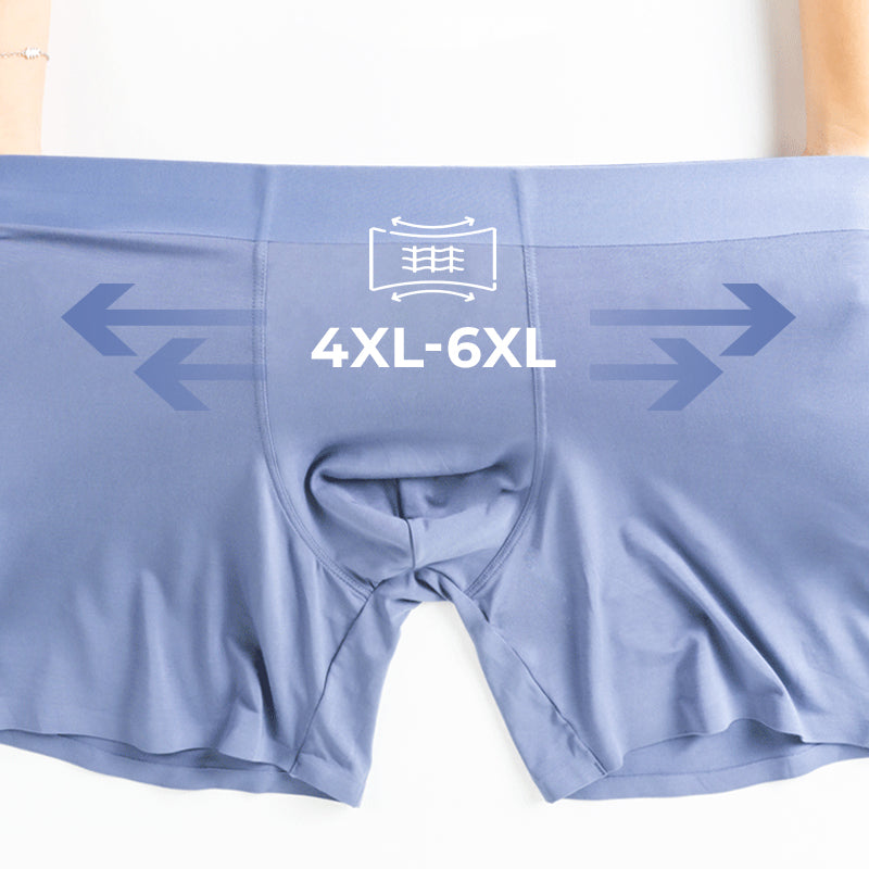 "Sömlösa gröna boxershorts för män med elastisk midja, korta ben och 3D-konturpåse för optimal komfort."