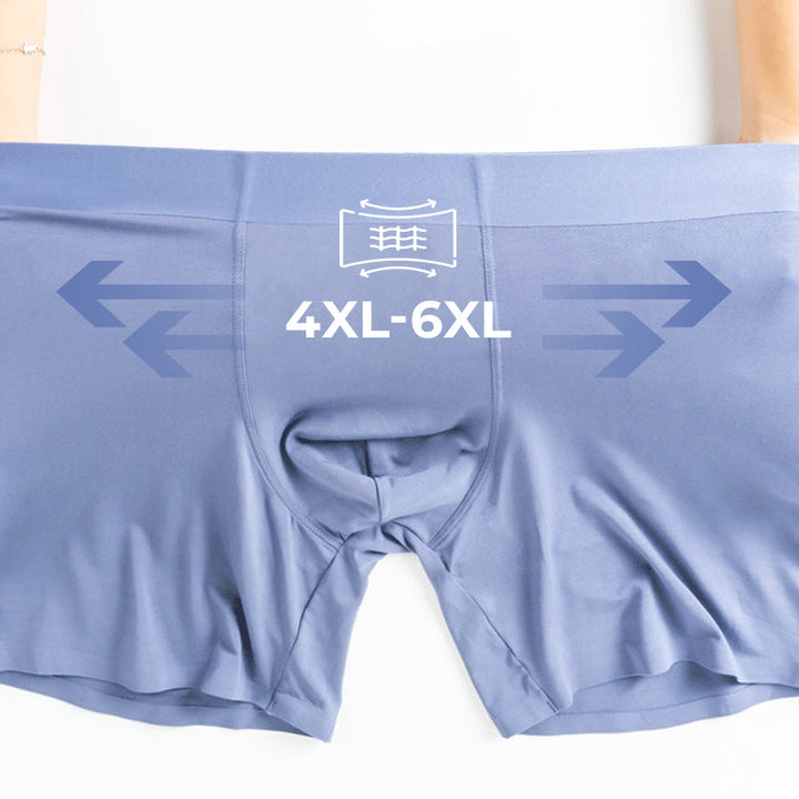 "Sömlösa gröna boxershorts för män med elastisk midja, korta ben och 3D-konturpåse för optimal komfort."