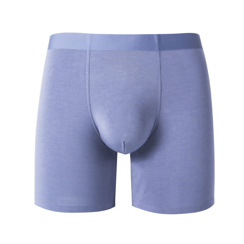 "Sömlösa gröna boxershorts för män med elastisk midja, korta ben och 3D-konturpåse för optimal komfort."