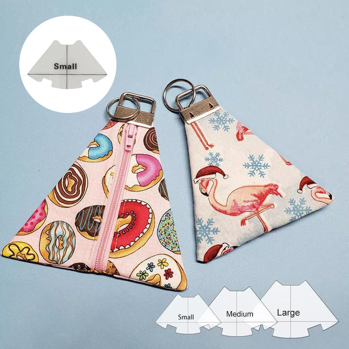 "Söt akryl nyckelpåse för nybörjare, transparent och kompakt design, perfekt för små föremål"