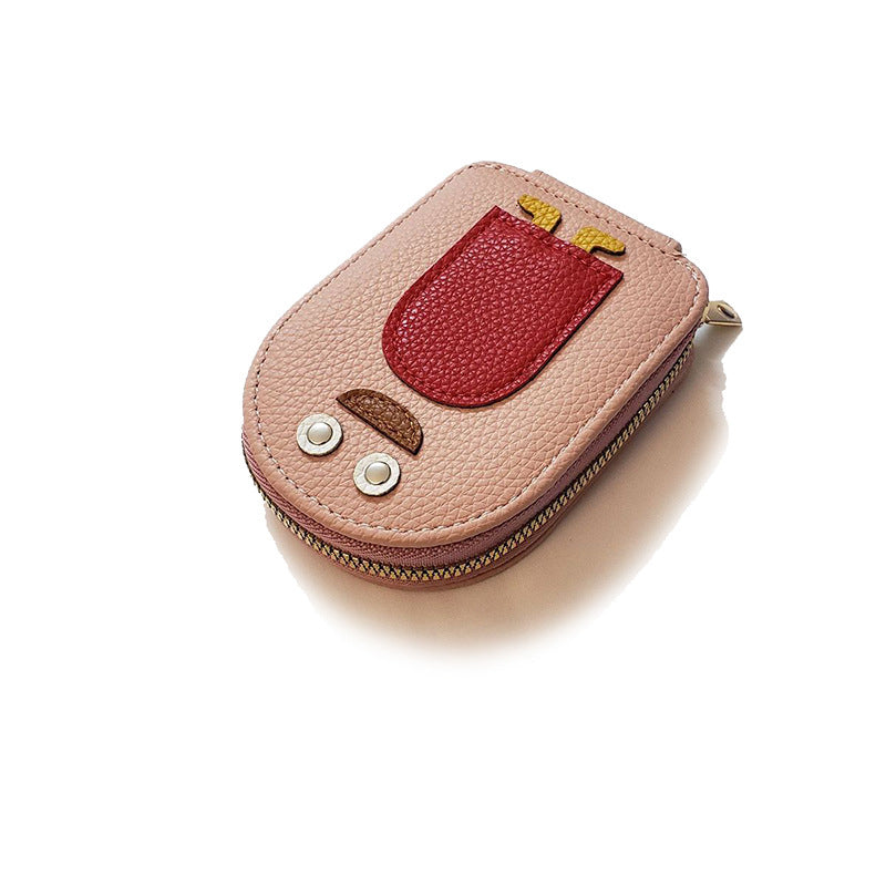 "Söt damplånbok i PU, pingvinmotiv, för kort/mynt. Ladies' accessory, kompakt och stilsäker med dragkedja."