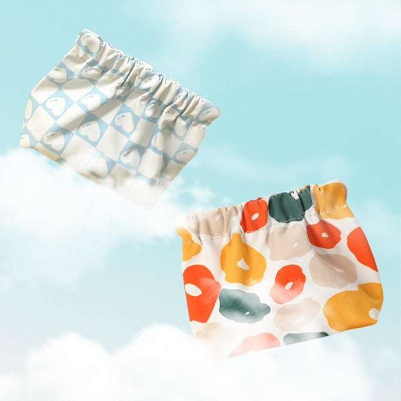 "Söt mini portabel myntväska i canvas med charmiga mönster och färger, perfekt accessoar för kvinnor, 12x5x13 cm."