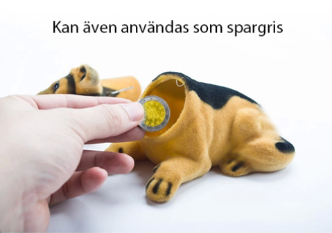 "Söt nickande Noddlehund bildekoration i miljövänligt harts, olika stilar inklusive Beagle och Husky, realistisk design."