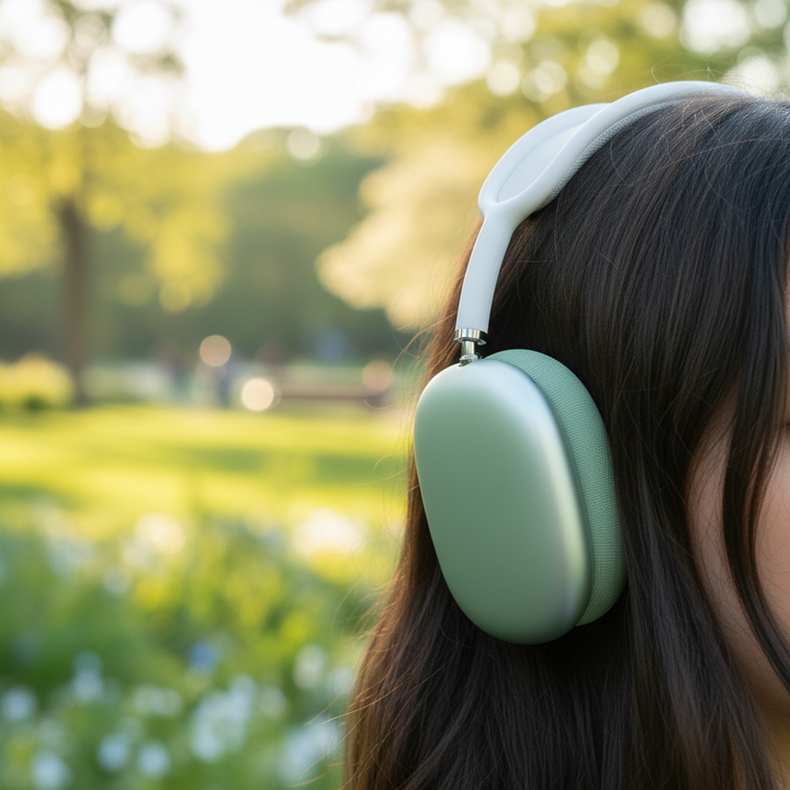SoundEase trådlösa hörlurar, unisex design, för komfortabel musik och klara samtal via Bluetooth.