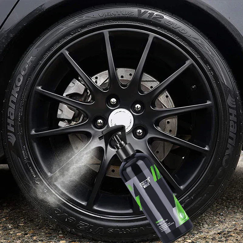 "Spray för bilplast och ytrenovering, ger glans och skydd med torr finish. För in- och utvändig användning."
