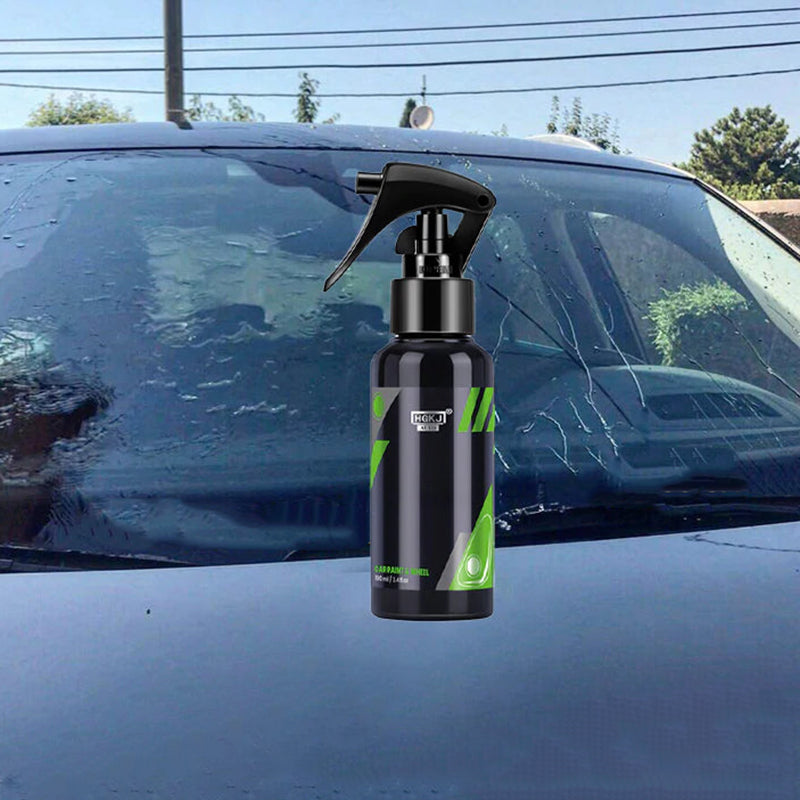 "Spray för bilplast och ytrenovering, ger glans och skydd med torr finish. För in- och utvändig användning."