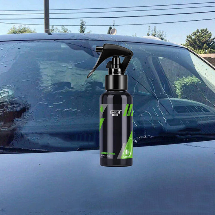 "Spray för bilplast och ytrenovering, ger glans och skydd med torr finish. För in- och utvändig användning."