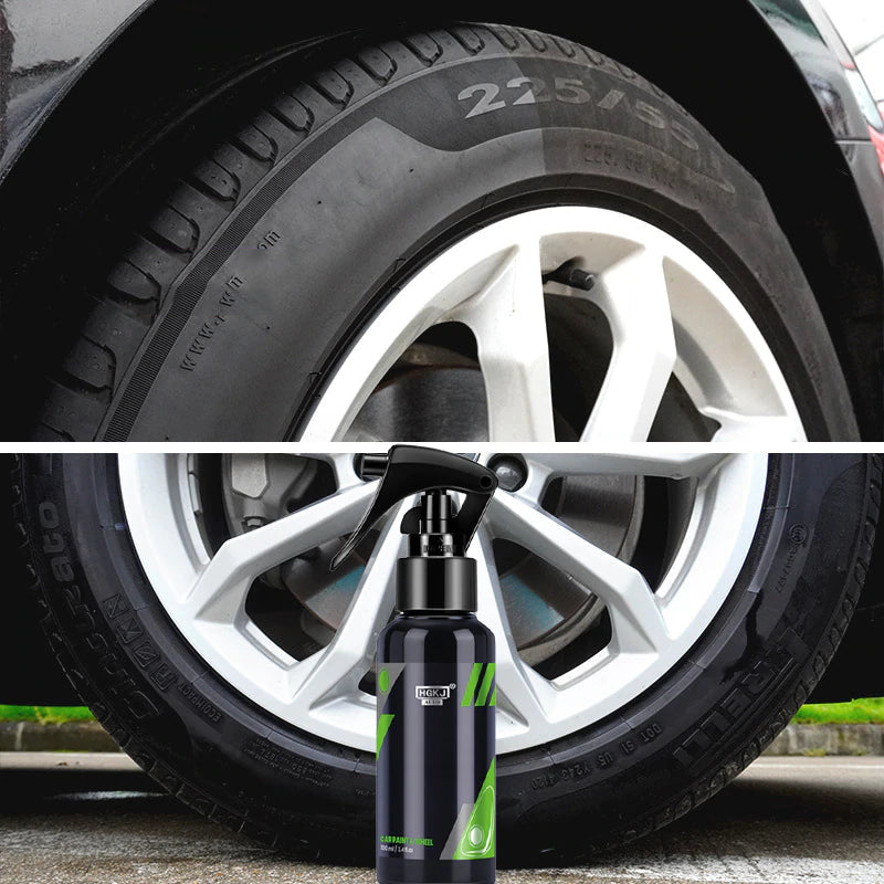 "Spray för bilplast och ytrenovering, ger glans och skydd med torr finish. För in- och utvändig användning."