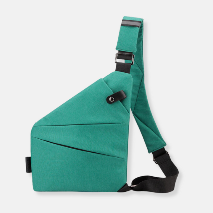 Mångsidig stöldskyddad axelväska i crossbody-stil. Handsfree och säker för alla dina äventyr, stor som liten.