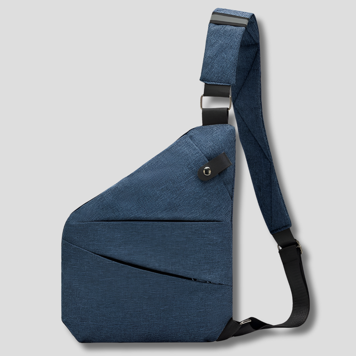 Lättvikts crossbody-väska, vattentålig nylon. Organiserad axelväska för bekväm handsfree-vardag.