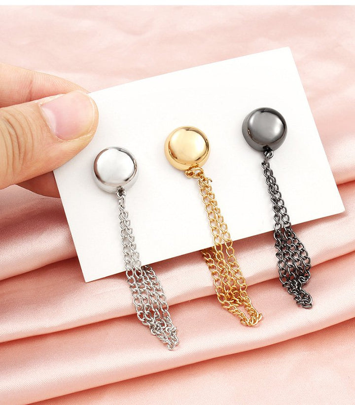 "Stark magnetisk knapp i metall för klädjustering, rund design med silverfärg, kompakt och elegant för enkel användning."