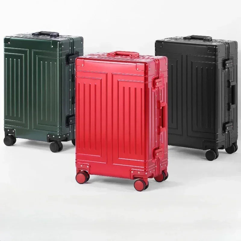 Robust och stilfull premium hårdskalsresväska i aluminium. Designad för säkerhet och långvarig användning.