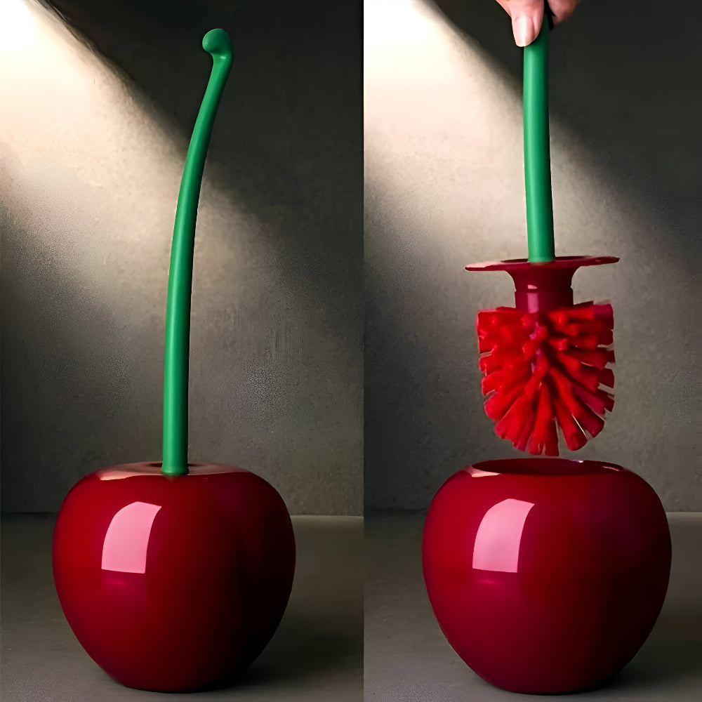 CherryFresh badrumstillbehör: toalettborste med hållare. Ger effektiv rengöring och stilren hygien i badrummet.