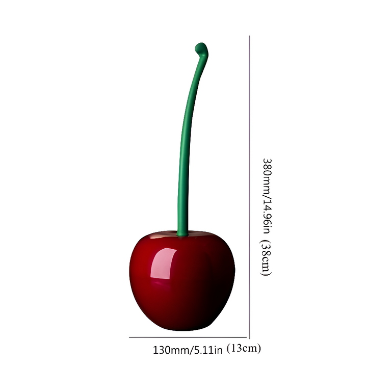 Elegant CherryFresh toalettborstset med hållare. Smidig förvaring och hygienisk rengöring för ett fräscht badrum.
