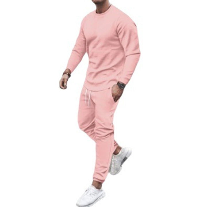 Herr tvådelat set, en modern joggingdräkt för män. Perfekt för casual stil och avkopplande aktiviteter.