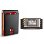 Svart med orange mönster + Lädervårdsservetter 60st