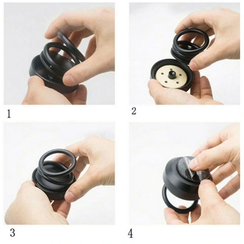 "Stilren soldriven luftrenare för bilar, kompakt och elegant design i svart, silver eller röd aluminiumlegering."