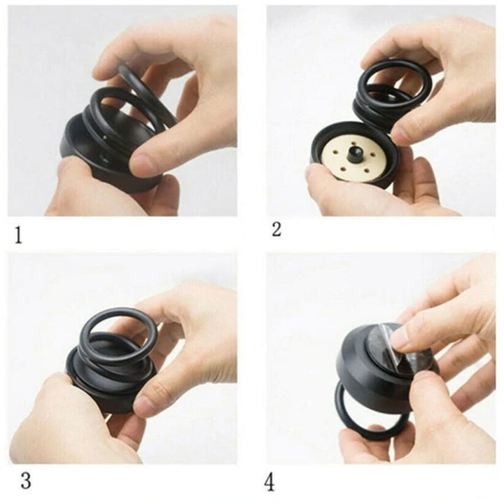 "Stilren soldriven luftrenare för bilar, kompakt och elegant design i svart, silver eller röd aluminiumlegering."