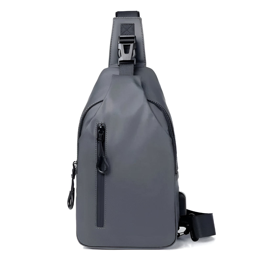 Snygg herr crossbody väska, justerbar och rymlig för alla dina vardagsessentials.