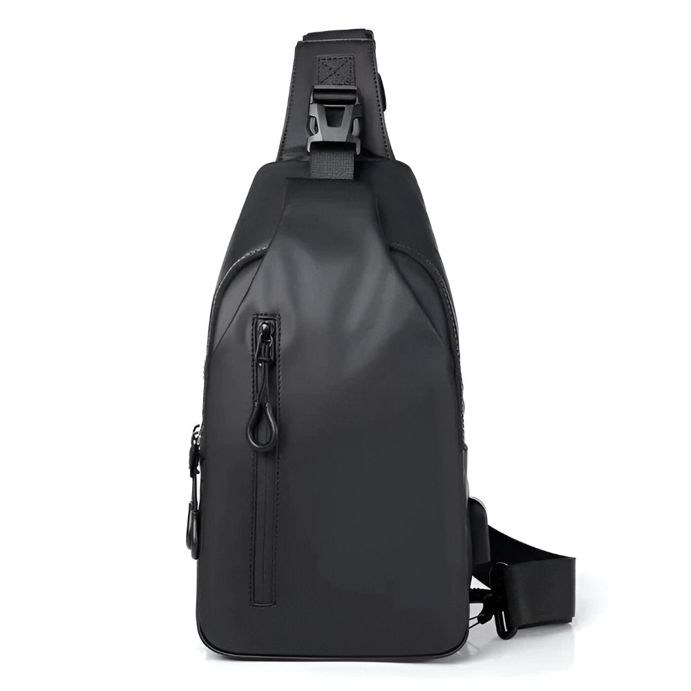 Praktisk axelremsväska för män, stilren crossbody som förenar mode med funktion.