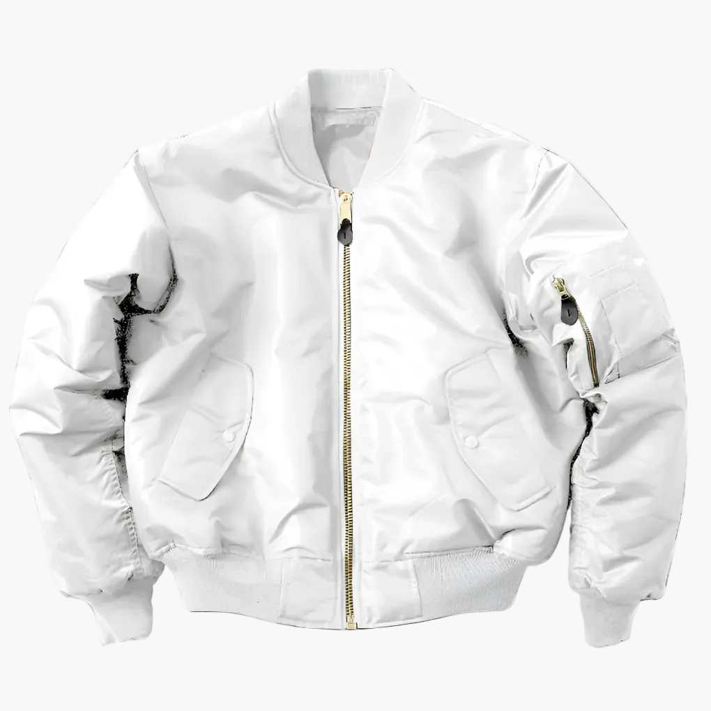 Mångsidig unisex bomberjacka, stilren och modern. Ett måste för din streetwear-garderob, med ribbade detaljer.
