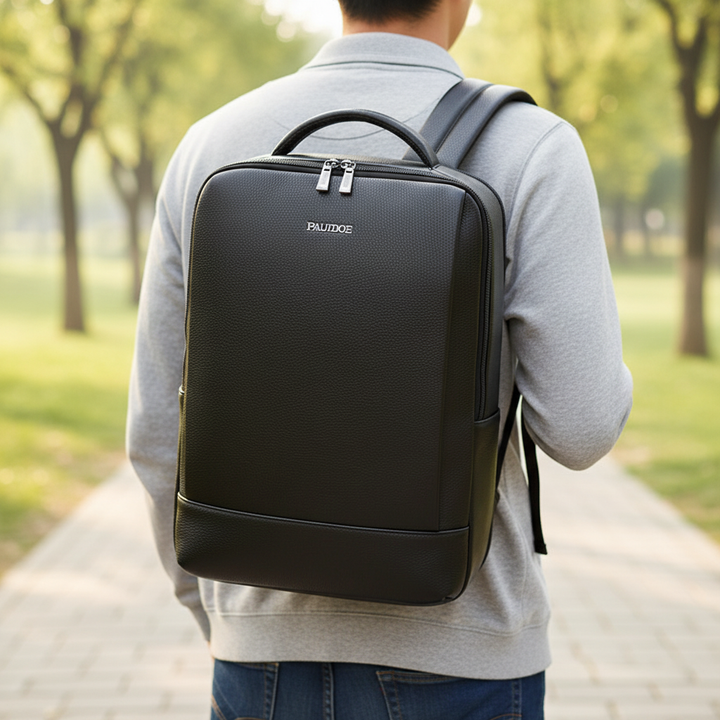 Stilren unisex ryggsäck, rymlig för laptop & vardagsbruk. Perfekt som arbetsväska, skolväska eller reseryggsäck.