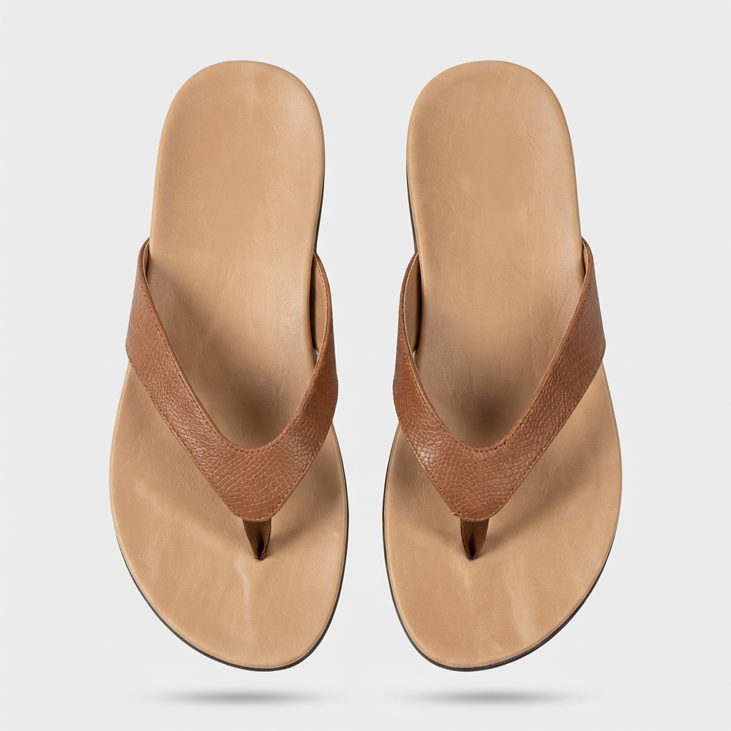 Minimalistiska damsandaler, stilrena med bred rem. Mångsidiga slip-in sandaler för sommar och vardag.