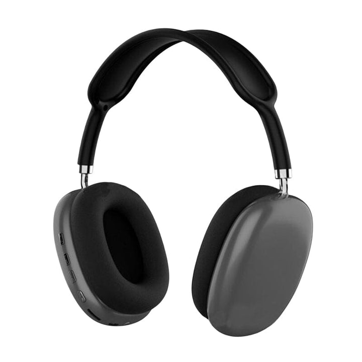 "Stilrena trådlösa Bluetooth hörlurar med brusreducering och lång batteritid, perfekt för musik och resor."
