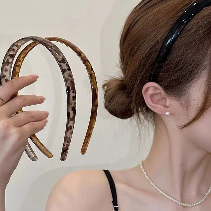 "Stilrent unisex acetatpannband för glasögon, böjt design, perfekt för dag och natt. Accessoar för kvinnor, bekvämt, elegant.