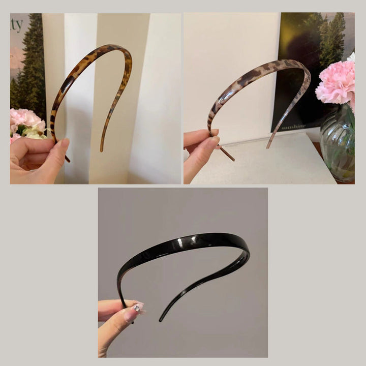 "Stilrent unisex acetatpannband för glasögon, böjt design, perfekt för dag och natt. Accessoar för kvinnor, bekvämt, elegant.