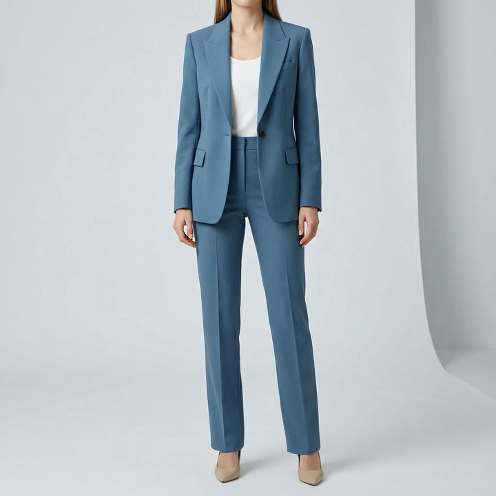 Bekvämt tvådelat damset, mångsidig vardagsoutfit. Perfekt matchande fritidskläder för kvinnor.