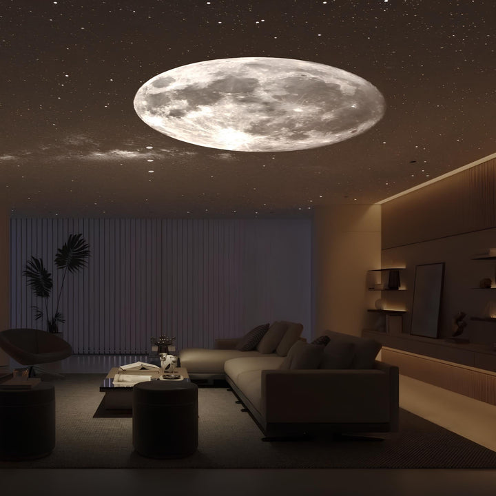 Elegant CosmoLamp stjärnprojektor, ljusprojektor för stjärnor och galaxer som förvandlar ditt hem till rymden.