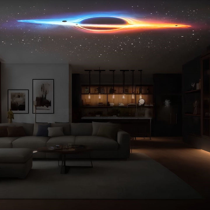 Färgglad galaxlampa som projicerar rörliga stjärnor och nebulosor. Unik rumsdekoration för en mysig känsla.