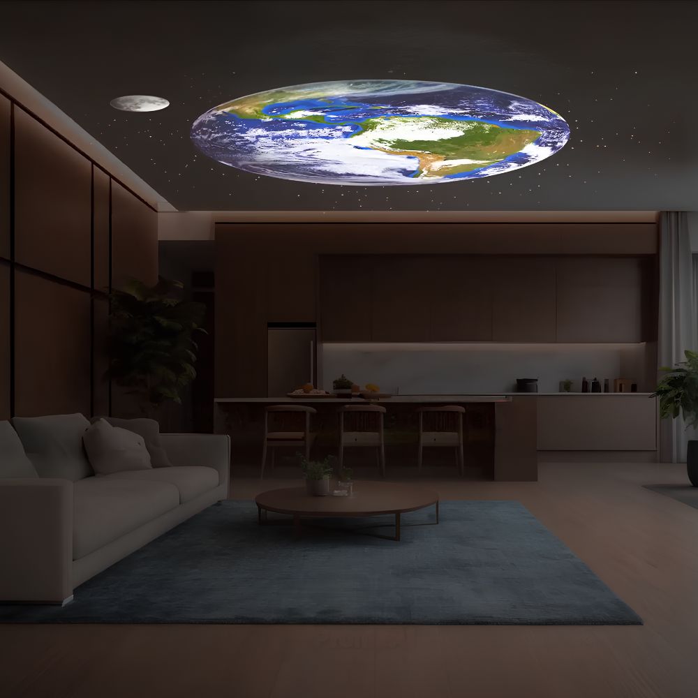 Perfekt gåva: stjärnprojektor och galaxlampa som förvandlar rummet till en magisk stjärnhimmel. Unik ljuseffekt.
