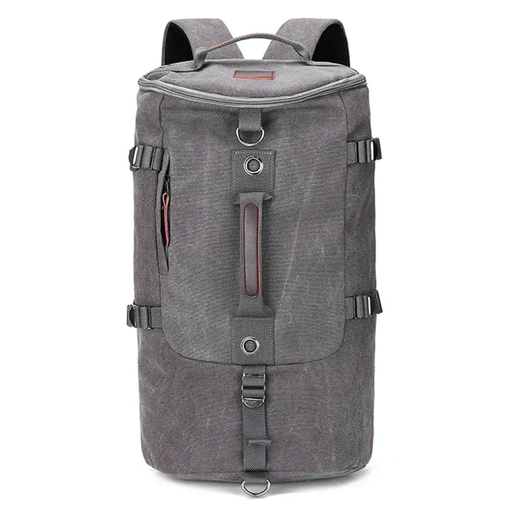 Mångsidig canvasryggsäck, unisex. Stor packvolym för både resor och vardag. Hållbar TrailHaven för äventyr.