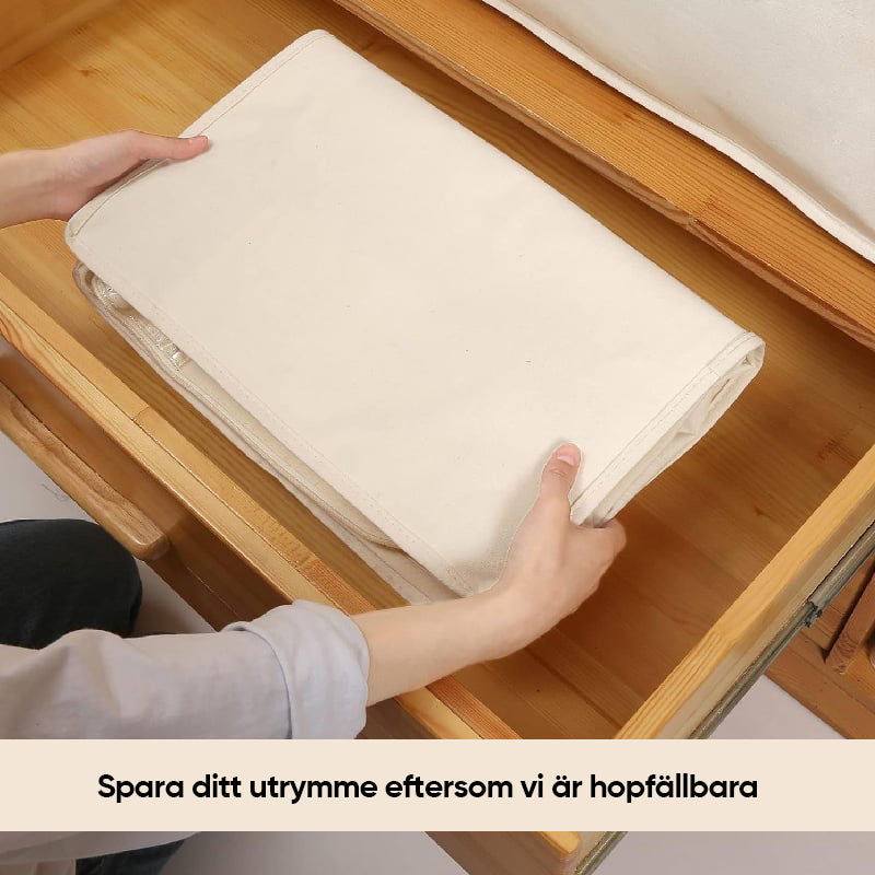 "Stora förvaringsväskor med kompression för sängkläder, rymliga, stilrena i satin, diverse färger, perfekt för täcken och lak