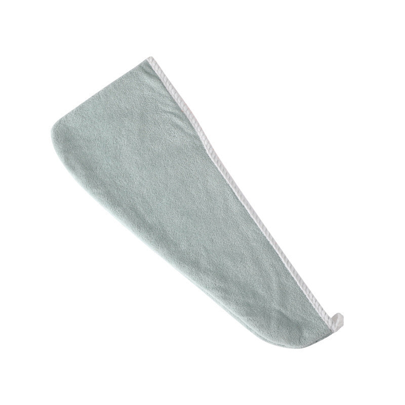 "Superabsorberande dubbelskikts hårmössa för damer, korallfleece, blå, grå, grön, rosa, skonsam och effektiv hårvård."