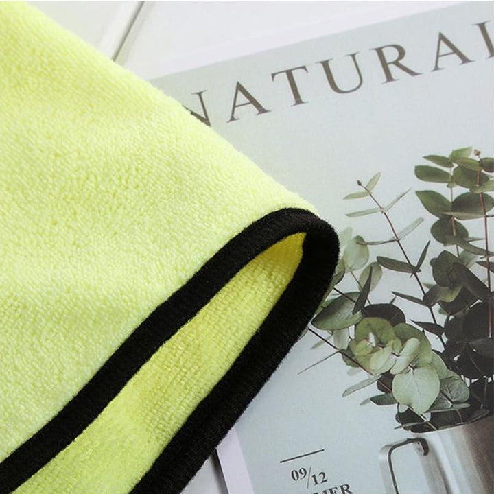 "Superabsorberande mikrofiberhandduk för husdjur, enkel att använda, snabbtorkande, finns i olika färger."