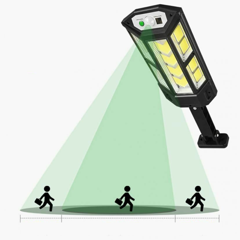 Superkraftig Solar LED-lampa för utomhusbruk, väderbeständig, solcellsdriven med starkt ljus, enkel installation.