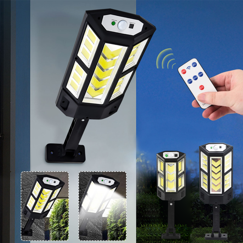 Superkraftig Solar LED-lampa för utomhusbruk, väderbeständig, solcellsdriven med starkt ljus, enkel installation.