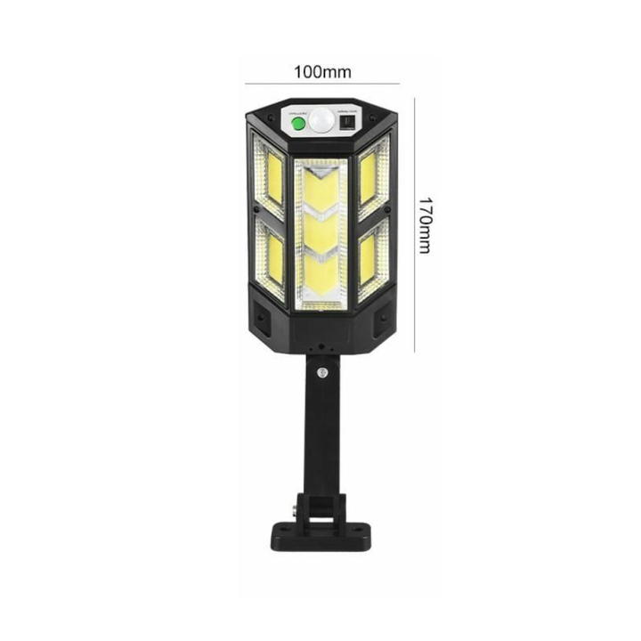 Superkraftig Solar LED-lampa för utomhusbruk, väderbeständig, solcellsdriven med starkt ljus, enkel installation.