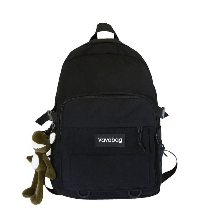 Vit elegant damryggsäck, rymlig ryggsäck för kvinnor. Stilfull accessoar & funktionell pendlarväska.