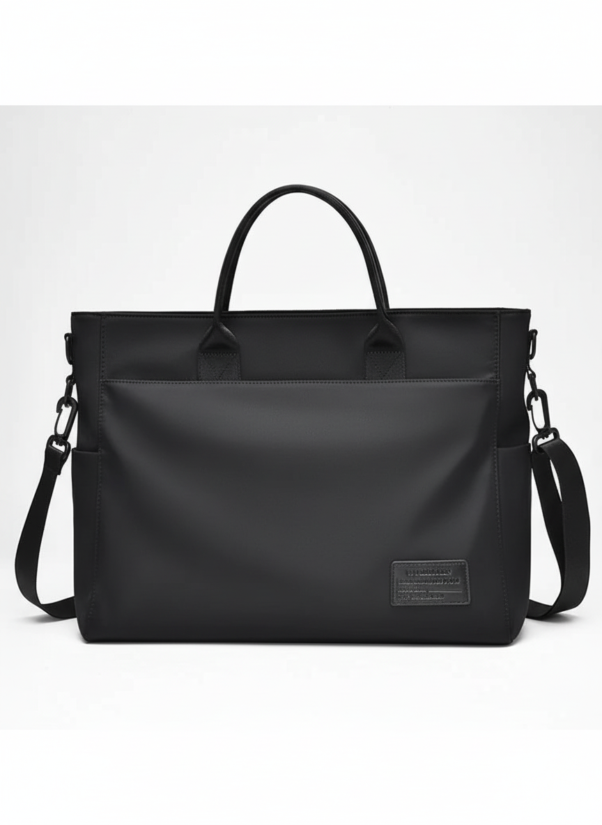KangarooBag – den stilsäkra svarta laptopväskan. Vattentålig dator- och axelsväska för kontor & skola.